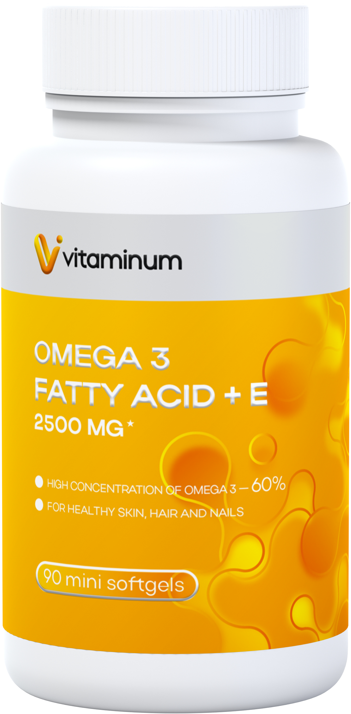  Vitaminum ОМЕГА 3 60% + витамин Е (2500 MG*) 90 капсул 700 мг   в Красноуфимске